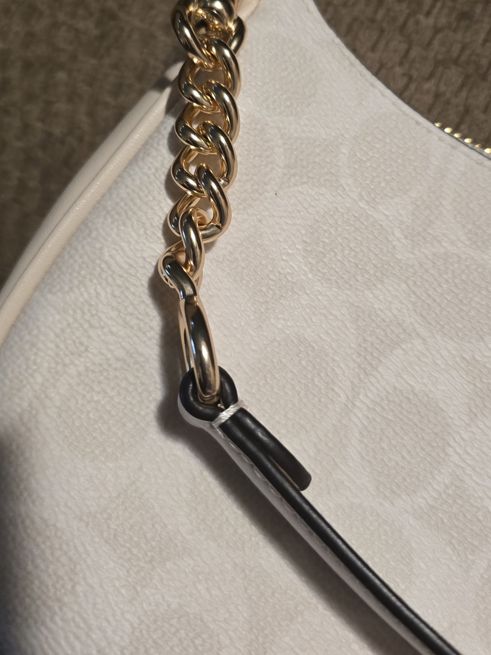 NEW Coach Teri Cream/White Signature Mini Crossbody with Gold Hardware - Picture 5 of 7